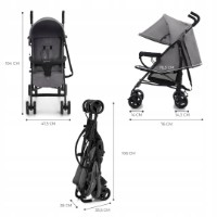 Коляска Kinderkraft Tik Stone Grey (KSTIK000GRY0000) фото №5 — интернет-магазин Desire.md