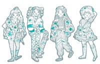 Colorare Djeco Angèle & ses amies DJ09547 imaginea #3 — magazin online Desire.md