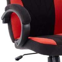 Scaun gaming SENSE7 Prism Fabric Black and Red