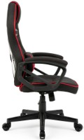 Геймерское кресло SENSE7 Knight Fabric Black and Red