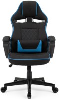 Scaun gaming Sense7 Knight Fabric Black and Blue imaginea #2 — magazin online Desire.md