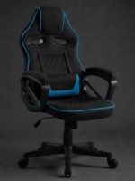 Scaun gaming Sense7 Knight Fabric Black and Blue imaginea #7 — magazin online Desire.md