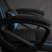 Scaun gaming Sense7 Knight Fabric Black and Blue imaginea #8 — magazin online Desire.md