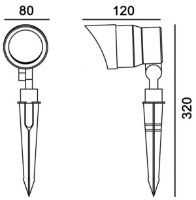 Садовый светильник Lampardi Shoot LP9061-7W фото №2 — интернет-магазин Desire.md