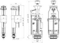 Сливная арматура Ani Plast WC9510C фото №2 — интернет-магазин Desire.md