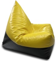 Кресло-мешок BeanBag Max Пирамида XL Жёлтый/Черный фото №1 — интернет-магазин Desire.md