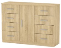 Комод Компанит 8+1 Дуб Сонома