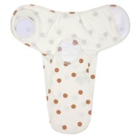Pelinca-cocon cu velcro Lassig GOTS Big Dots Milky LS1542028167 imaginea #2 — magazin online Desire.md
