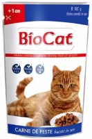 Hrană umedă pentru pisici BioCat Pește în Sos 0.1kg 24pcs