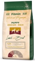 Hrană uscată pentru câini Fitmin Puppy Medium/Maxi Lamb & Beef 2.5kg