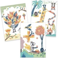 Set de ștampile Djeco Surprising Animals DJ08742