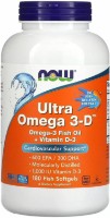 Жирные кислоты NOW Ultra Omega 3-D 180cap