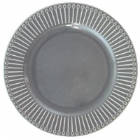 Набор обеденных тарелок Casa Masa Strips 21cm Grey (AL-006) 6pcs фото №1 — интернет-магазин Desire.md