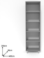 Шкаф Smartex N4 60x40x208cm Графит/Дуб Светлый фото №2 — интернет-магазин Desire.md