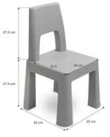 Детский столик со стульями Toyz Monti Grey (1010) фото №7 — интернет-магазин Desire.md