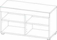 Rafturi pentru pantofi Sokme Фокус 450x800x338mm Дуб Артисан imaginea #2 — magazin online Desire.md