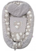 Гнездо для малыша New Baby Minky Clouds Grey (42796) фото №2 — интернет-магазин Desire.md