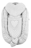 Позиционер для малыша New Baby Minky Hearts Grey (39072) фото №2 — интернет-магазин Desire.md