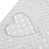 Позиционер для малыша New Baby Minky Hearts Grey (39072) фото №3 — интернет-магазин Desire.md