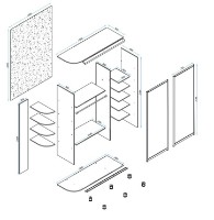 Шкаф-купе Arta Mobilei Armadio S1800 AM06 фото №2 — интернет-магазин Desire.md