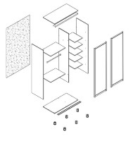 Шкаф-купе Arta Mobilei Armadio S1510 AM05 фото №2 — интернет-магазин Desire.md