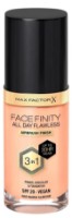 Fond de ten pentru față Max Factor Face Finity All Day Flawless 3in1 Foundation 45 Warm Almond