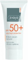 Тональный крем для лица Ziaja Tinted Cream Natural SPF50+ Normal Skin 50ml