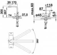 Смеситель для кухни Blanco Fontas II Filter (526692) фото №2 — интернет-магазин Desire.md