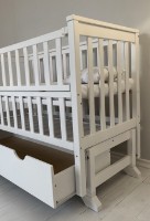 Кроватка Гойдалка Alex Premium White (1B26-1)
