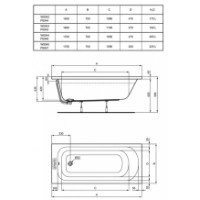 Ванна Ideal Standart Simplicity 150x70 W004201 фото №2 — интернет-магазин Desire.md