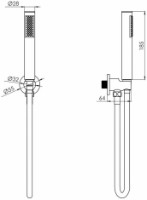 Душевой набор VOLLE Cascada B50 (1586.170205) фото №2 — интернет-магазин Desire.md