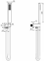Душевой набор VOLLE Cascada B65 (1586.170105) фото №2 — интернет-магазин Desire.md