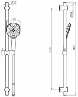 Душевой набор VOLLE Cascada B70 (1586.170315) фото №2 — интернет-магазин Desire.md