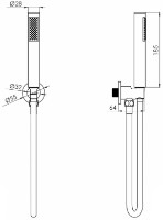Душевой набор VOLLE Cascada B50 (1586.170401) фото №2 — интернет-магазин Desire.md