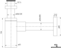 Сифон для раковины Imprese Grafiky ZMK041807600 фото №2 — интернет-магазин Desire.md