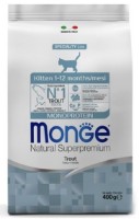 Hrană uscată pentru pisici Monge Superpremium Kitten Monoprotein Trout 400g