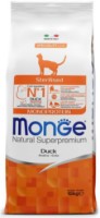 Hrană uscată pentru pisici Monge Superpremium Adult Sterilised Duck 10kg