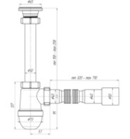 Сифон для раковины Ani Plast C 1015 фото №2 — интернет-магазин Desire.md