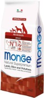 Hrană uscată pentru câini Monge Superpremium All Breeds Adult Lamb/Rice/Potatoes 12kg