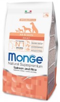 Hrană uscată pentru câini Monge Superpremium All Breeds Adult Salmon/Rice 2.5kg