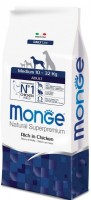 Hrană uscată pentru câini Monge Superpremium Medium Adult Rich in Chicken 3kg