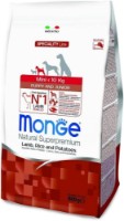 Hrană uscată pentru câini Monge Superpremium Mini Puppy & Junior Lamb/Rice 800g