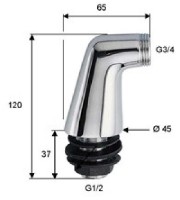 Душевой отвод Remer 88 фото №2 — интернет-магазин Desire.md