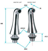 Душевой отвод Remer 88LI фото №2 — интернет-магазин Desire.md