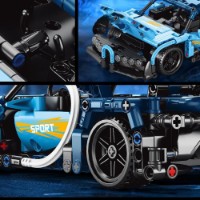 Constructor cu telecomanda Pingao Bugatti Blue 433pcs imaginea #3 — magazin online Desire.md