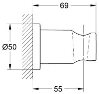 Suport de duș Grohe Rainshower (27074GN0) imaginea #2 — magazin online Desire.md