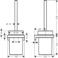 Perie WC Hansgrohe AddStoris (41752000) imaginea #2 — magazin online Desire.md