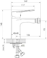 Baterie pentru bideu Imprese Vite f03107401AA imaginea #2 — magazin online Desire.md
