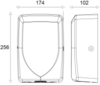 Сушилка для рук Uniplast KW-1019 Inox Mat фото №2 — интернет-магазин Desire.md