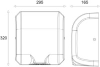 Сушилка для рук Uniplast KW-1036 Black фото №2 — интернет-магазин Desire.md